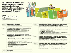 Por una alimentación justa y sostenible: una jornada clave en el Congreso de los Diputados