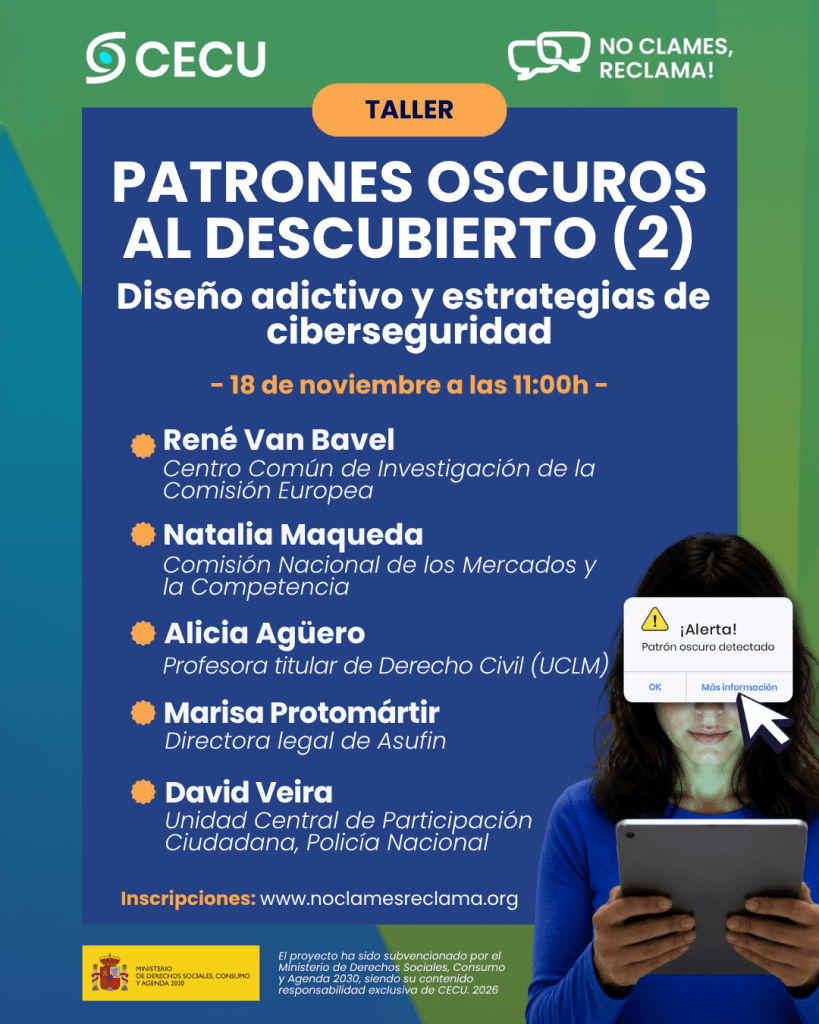PATRONES OSCUROS (2). Diseño adictivo y estrategias de ciberseguridad